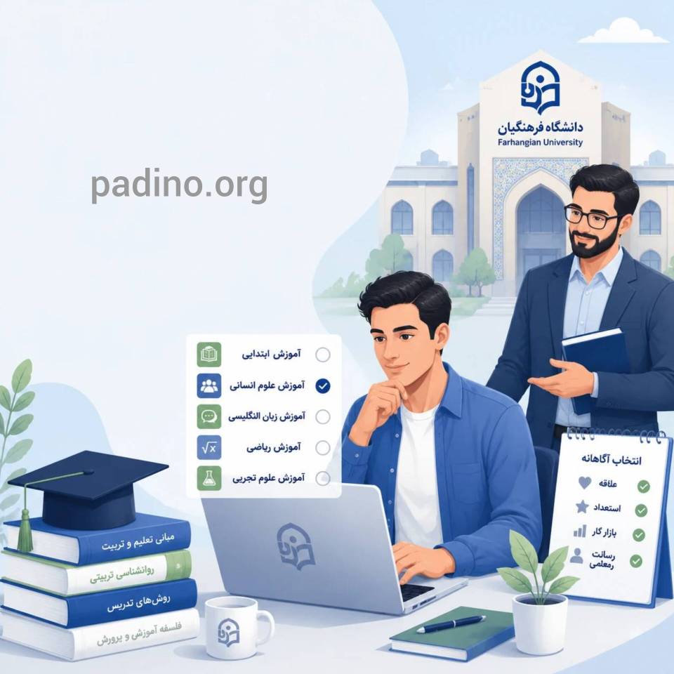 انتخاب رشته فرهنگیان 1405-پادینو